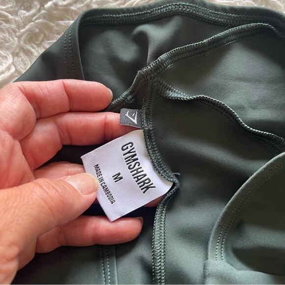 GymShark Venture Leggings Dark Green Size Medium EUC - Picture 8 of 11